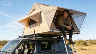 OEM Camp Annex Straight Bracing Softshell Roof Top Tent Waterproof Car Rooftop with Aluminum Poles